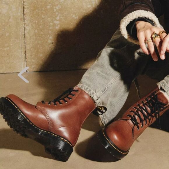 BRAND NEW DR MARTENS SERENA FAUX FUR LINED LEATHER WOMEN'S BOOTS G1 - Picture 4 of 16